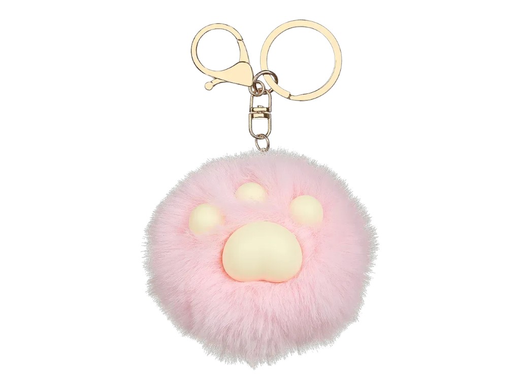 Брелок-помпон из меха PomPom Cutie, около 8 см, ассорти дизайнов, ZiBi (цена за 1шт) 