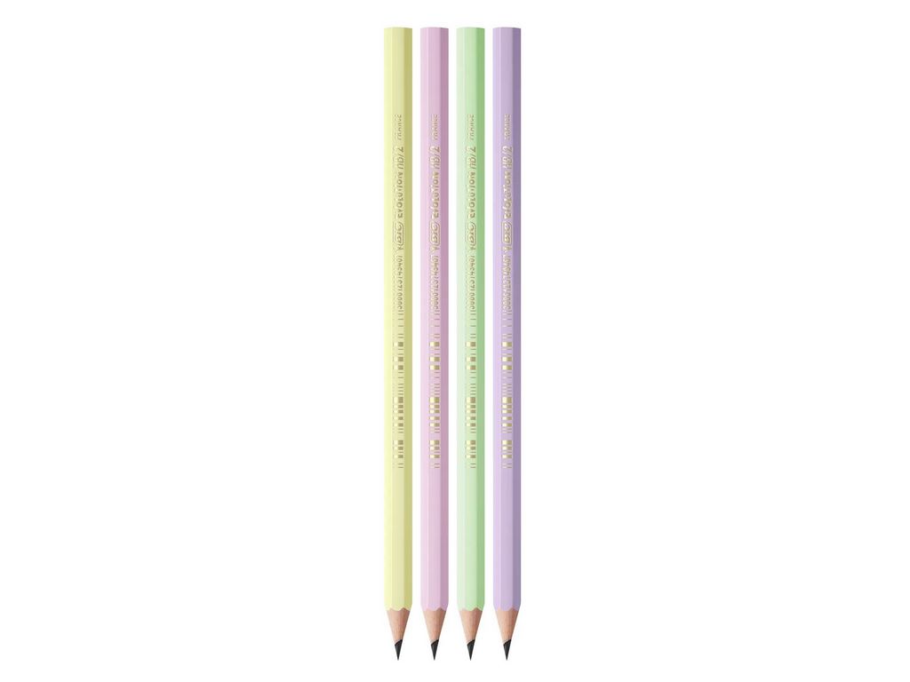 Карандаш ЭКОЛЮШЕН Пастель, блистер 5шт, без резинки, BIC bc518980
