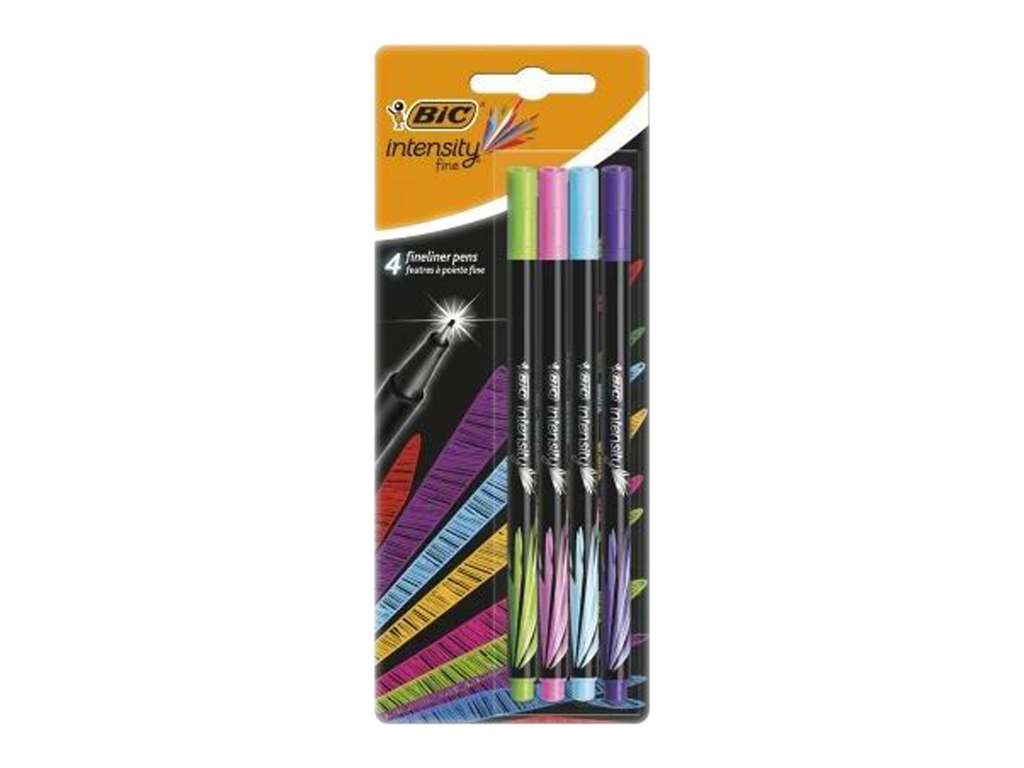 Фломастер Интенсити Фан, 4 шт в блистере, BIC bc942076