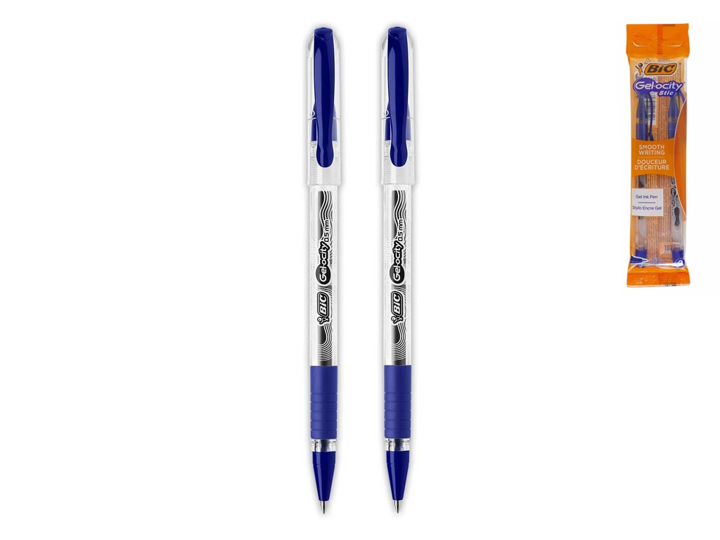 Комплект гелевых ручек Джелосити Стик, синяя, 2 шт, BIC bc989707