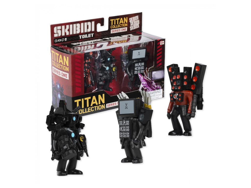 Купить Набор коллекционных фигурок Titan 3-Pack Skibidi Toilet