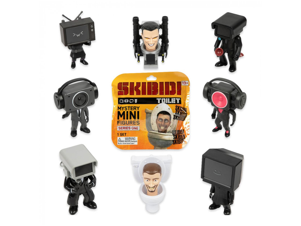 Фигурка сюрприз без функций Skibidi Toilet Mini Mystery Figure; (цена за 1шт)