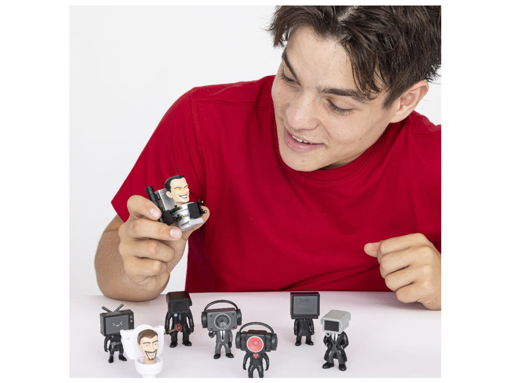 Фигурка сюрприз без функций Skibidi Toilet Mini Mystery Figure; (цена за 1шт)
