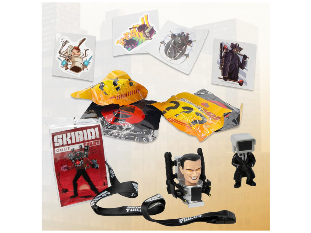 Игрушка в наборе с аксессуарами Mystery Surprise Toilet, Skibidi Toilet