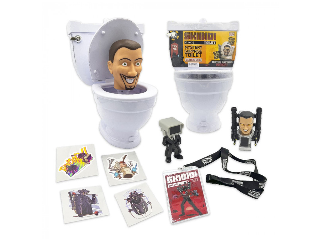Игрушка в наборе с аксессуарами Mystery Surprise Toilet, Skibidi Toilet