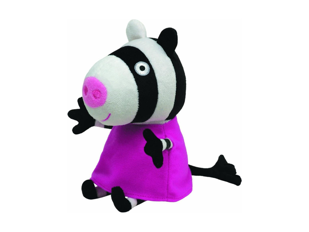 Мягкая игрушка Peppa Pig Zoe Zebra 15 см, TY