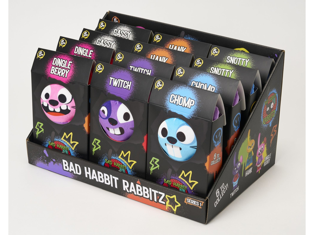 Игрушка плюшевая коллекционная Bad Habbit Rabbitz, Deddy Bears BHR17