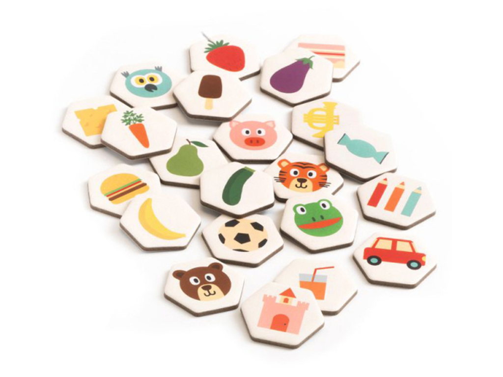 Игра настольная на память Memo Lunch, с картами, Djeco