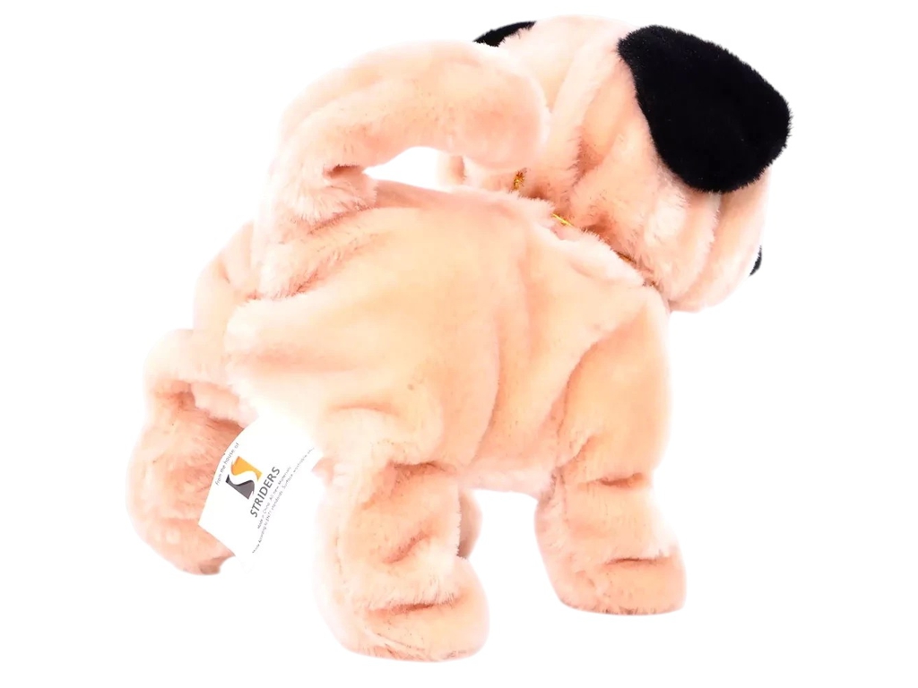 Игрушка интерактивная собака Мопс Peanut, 17 см, звуковые эффекты, ходьба