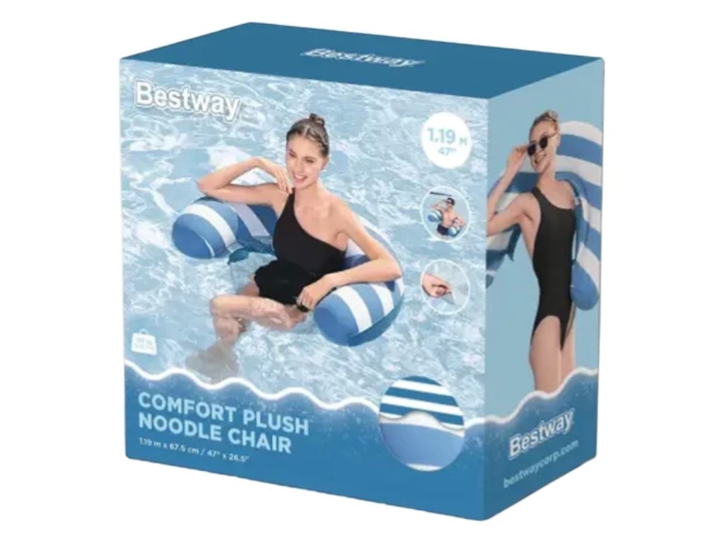 Плотик надувной кресло 43852, 119×67,5 см, с сеткой, Bestway