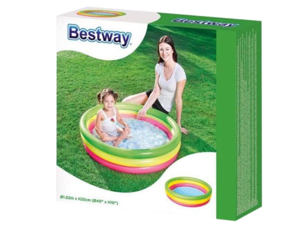 Басейн дитячий надувний смужки. Bestway 51104