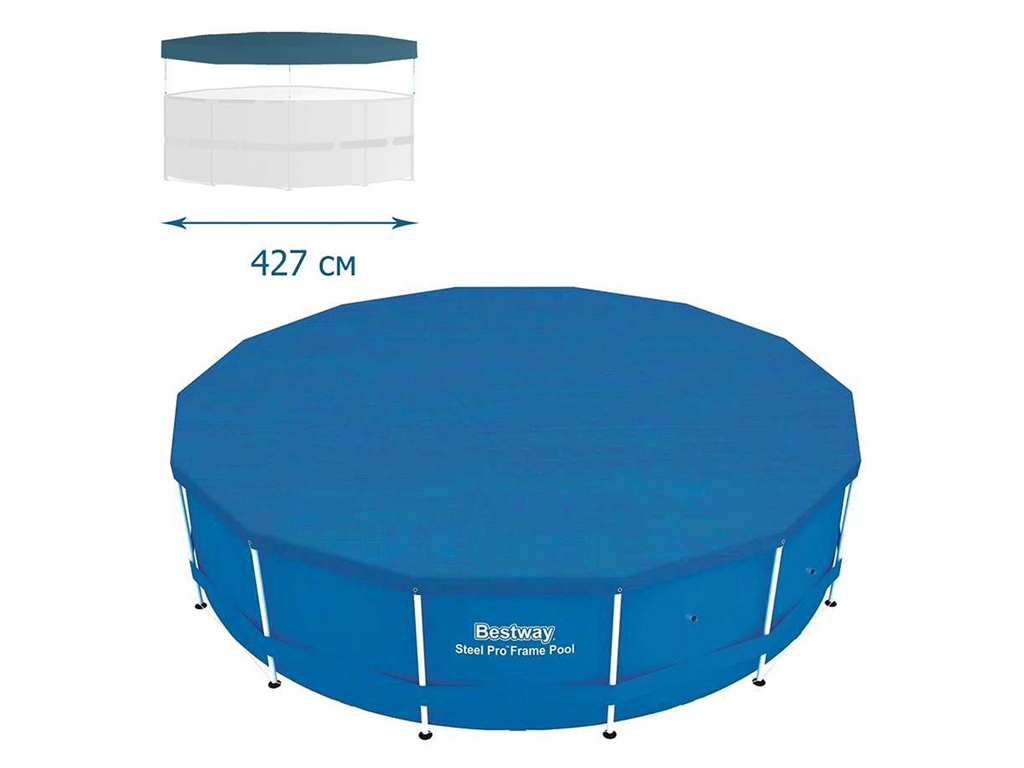 Тент для каркасного круглого басейну Bestway 58248