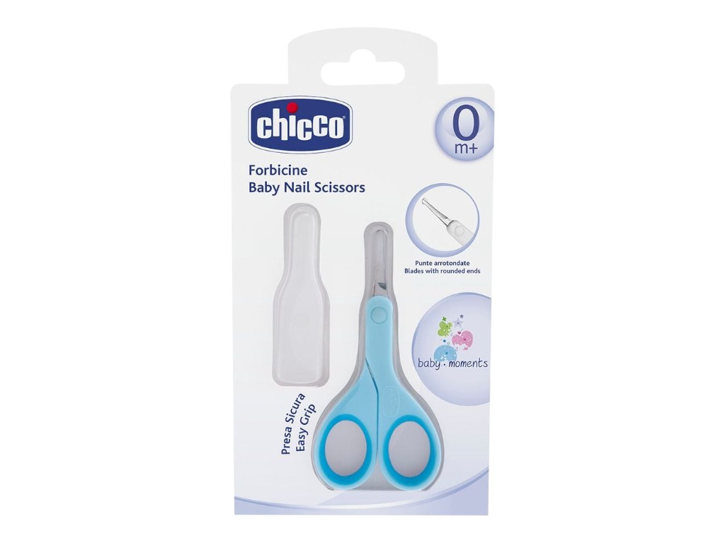 Ножницы детские с голубыми колпачком, Chicco 05912,20