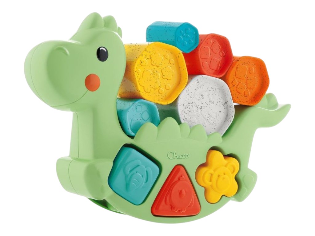 Игрушка сортер 2 в 1 Eco+ "Балансирующий динозавр", Chicco