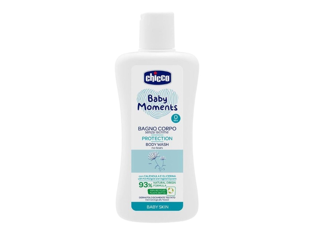 Гель для купания Baby Moments "Без слез" с экстрактом календулы, 200 мл, Chicco