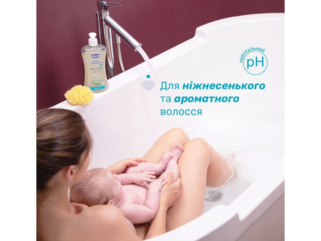 Гель-шампунь для тела и волос Baby Moments Без слез с экстрактом овса, 200 мл, 10593.00, Chicco