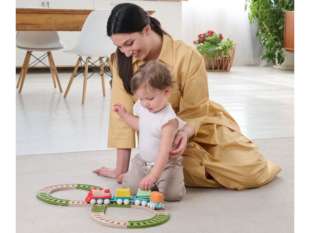 Игровой набор Eco+ Детская железная дорога, Chicco