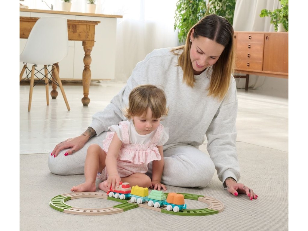 Игровой набор Eco+ Детская железная дорога, Chicco