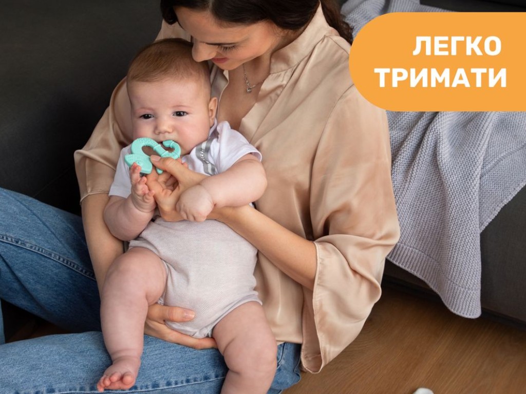 Прорезыватель для зубов "Игуана", голубой, Chicco