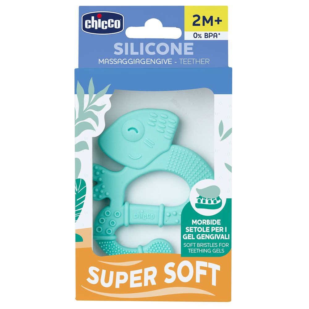 Прорезыватель для зубов "Игуана", голубой, Chicco