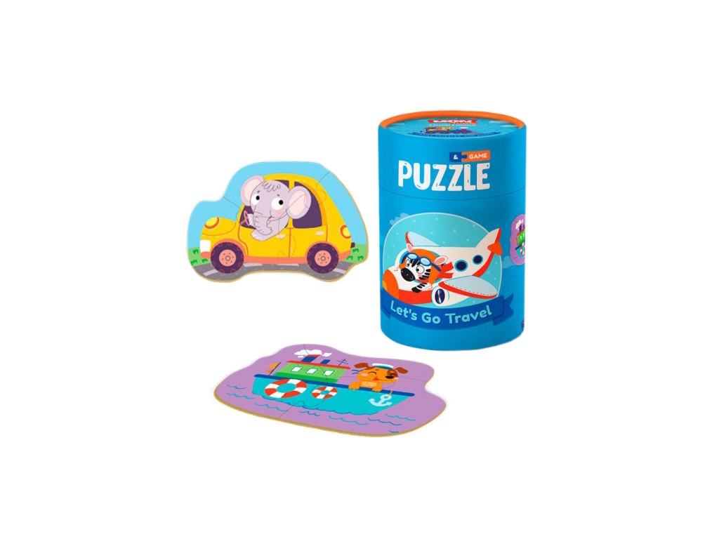 Пазл и игра 2-3 элементы Путешествуем! Mon Puzzle