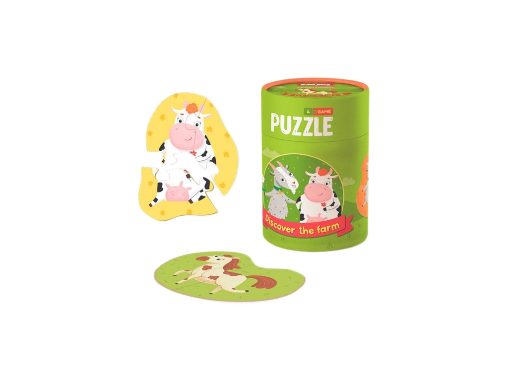 Пазл и игра 2-3 элементы Кто живет на ферме, Mon Puzzle