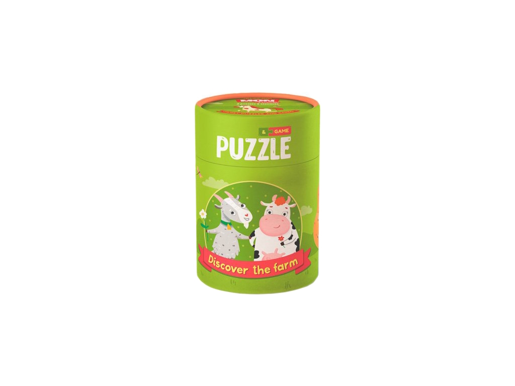Пазл и игра 2-3 элементы Кто живет на ферме, Mon Puzzle