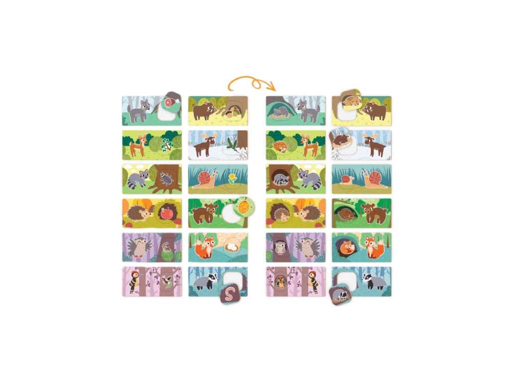 Пазл и игра Зоология для Малышей, Жизнь в лесу, Mon Puzzle