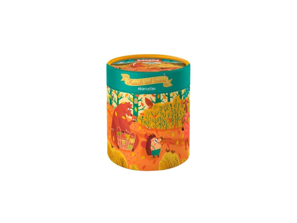Пазл и игра Обсервационный, Как звери времени года встречали, Mon Puzzle