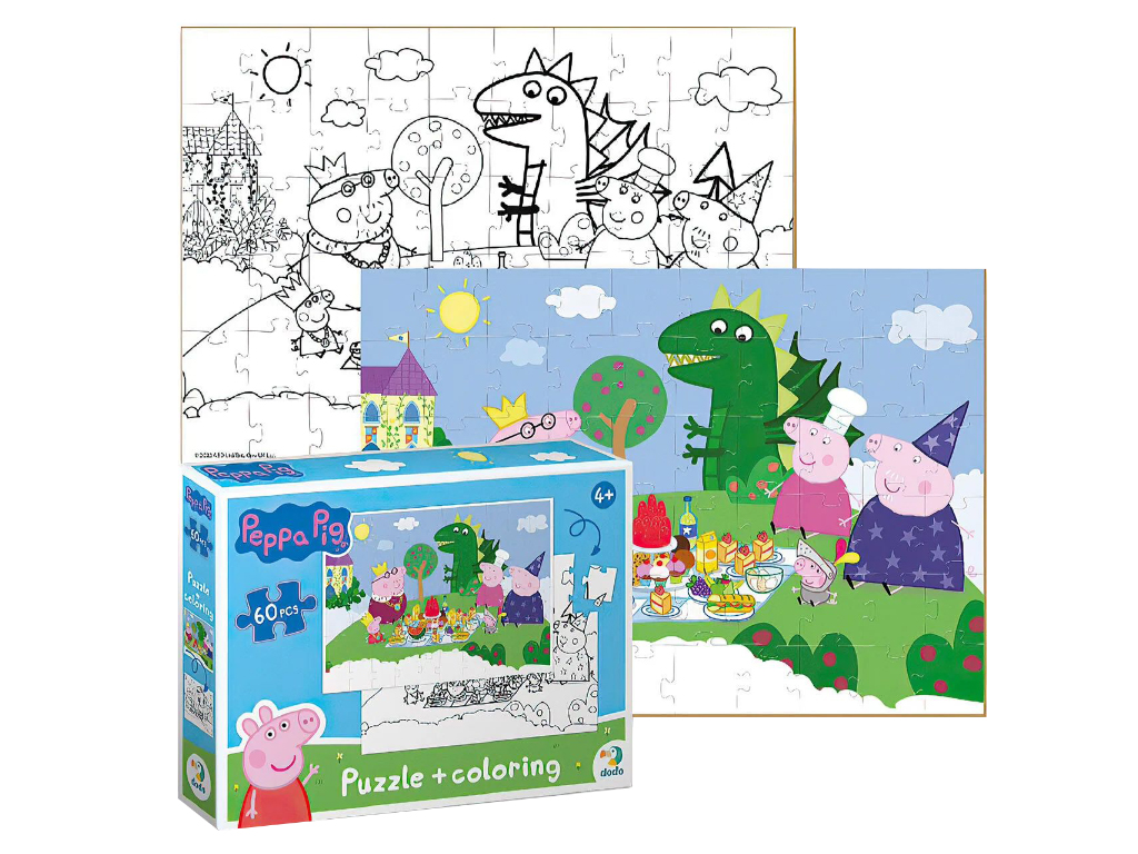 Пазл 2в1 Peppa Pig, 60 елементів, DoDo