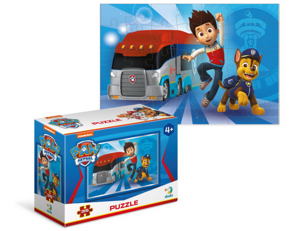 Пазл-мини Paw Patrol Райдер и Гонщик, 35 элементов, DoDo