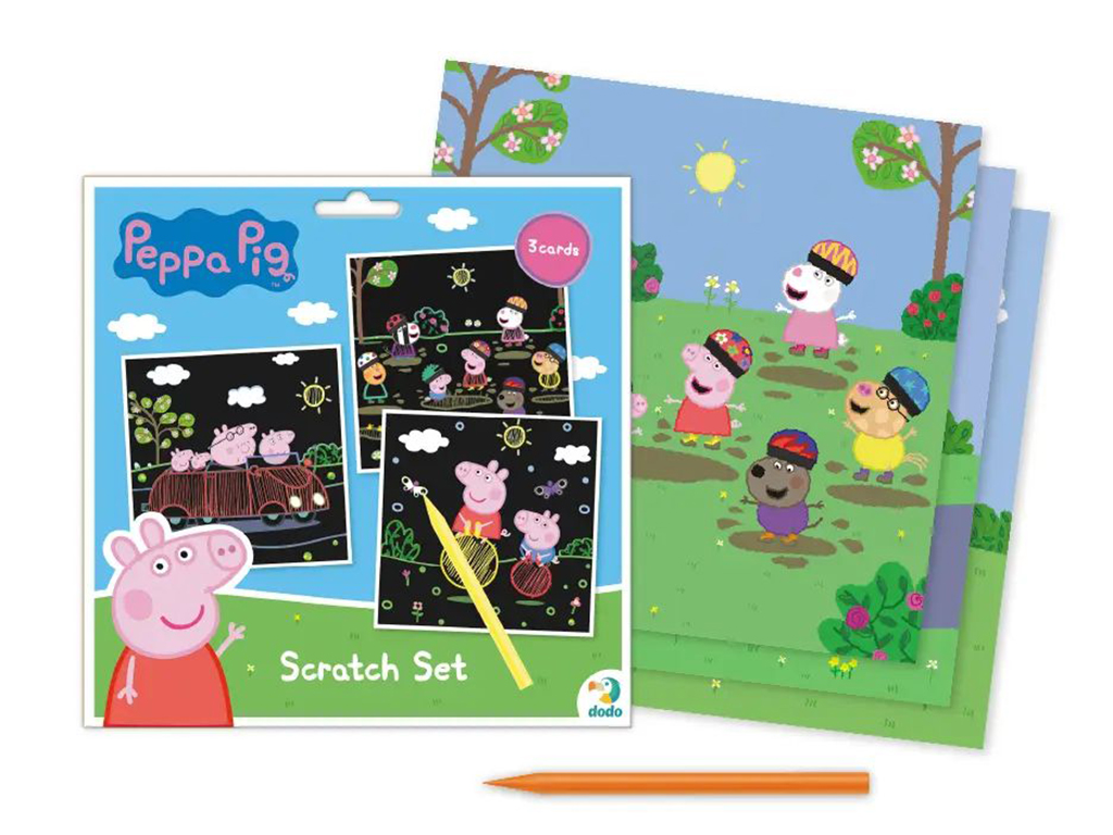 Набор гравюр скретч Peppa Pig Веселые развлечения, Dodo 200185