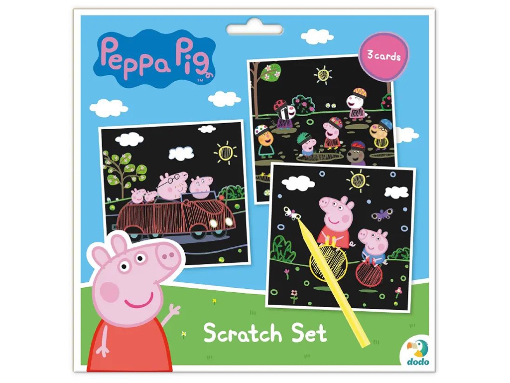 Набор гравюр скретч Peppa Pig Веселые развлечения, Dodo 200185