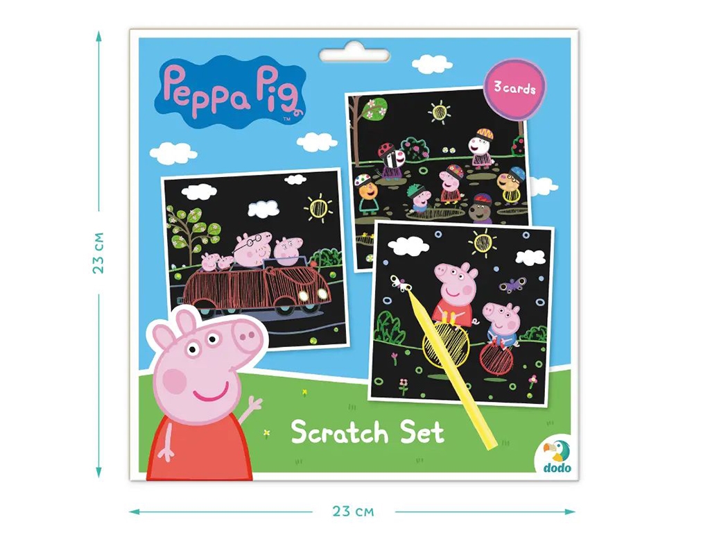 Набор гравюр скретч Peppa Pig Веселые развлечения, Dodo 200185