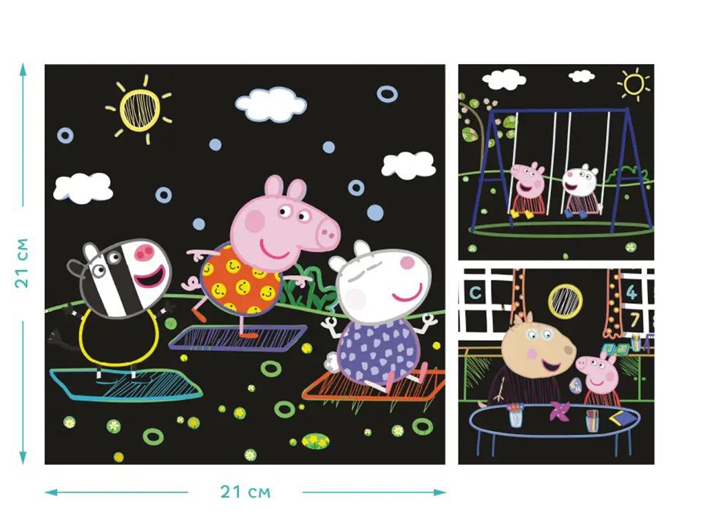 Набор гравюр Peppa Pig, DoDo 200186