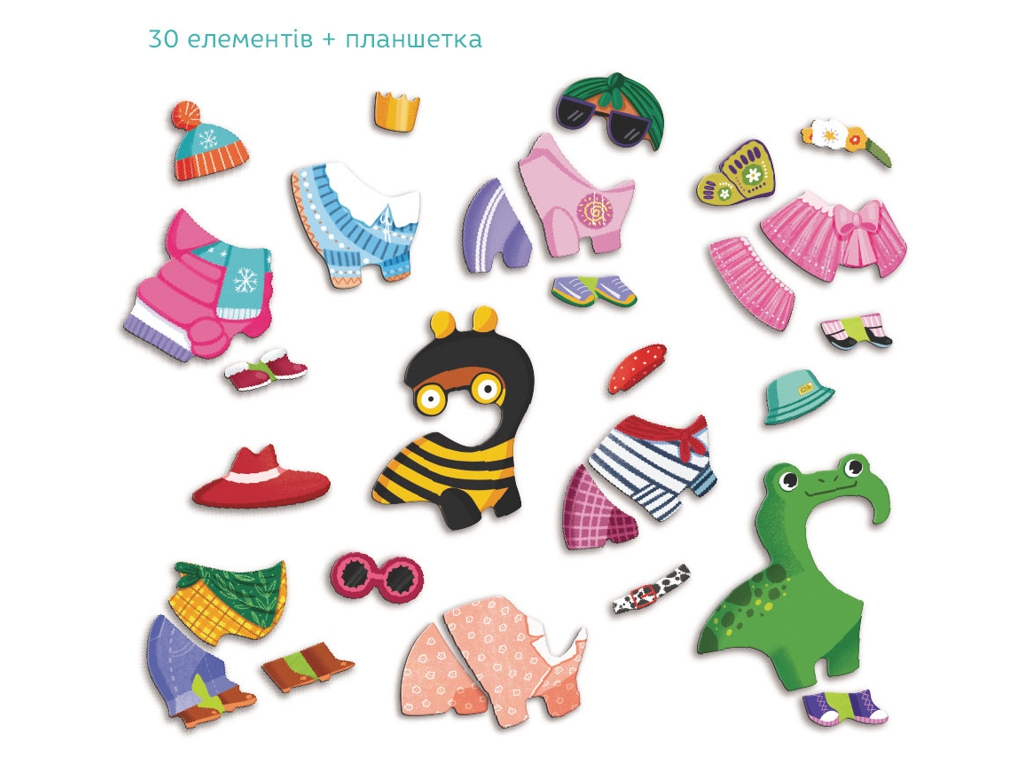 Магнитная игра Одевалка Забавные псы, DoDo