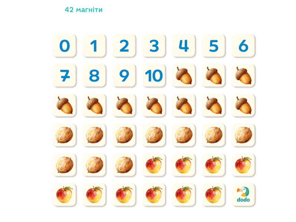 Магнітна гра Рахунок в межах 10, DoDo 200317