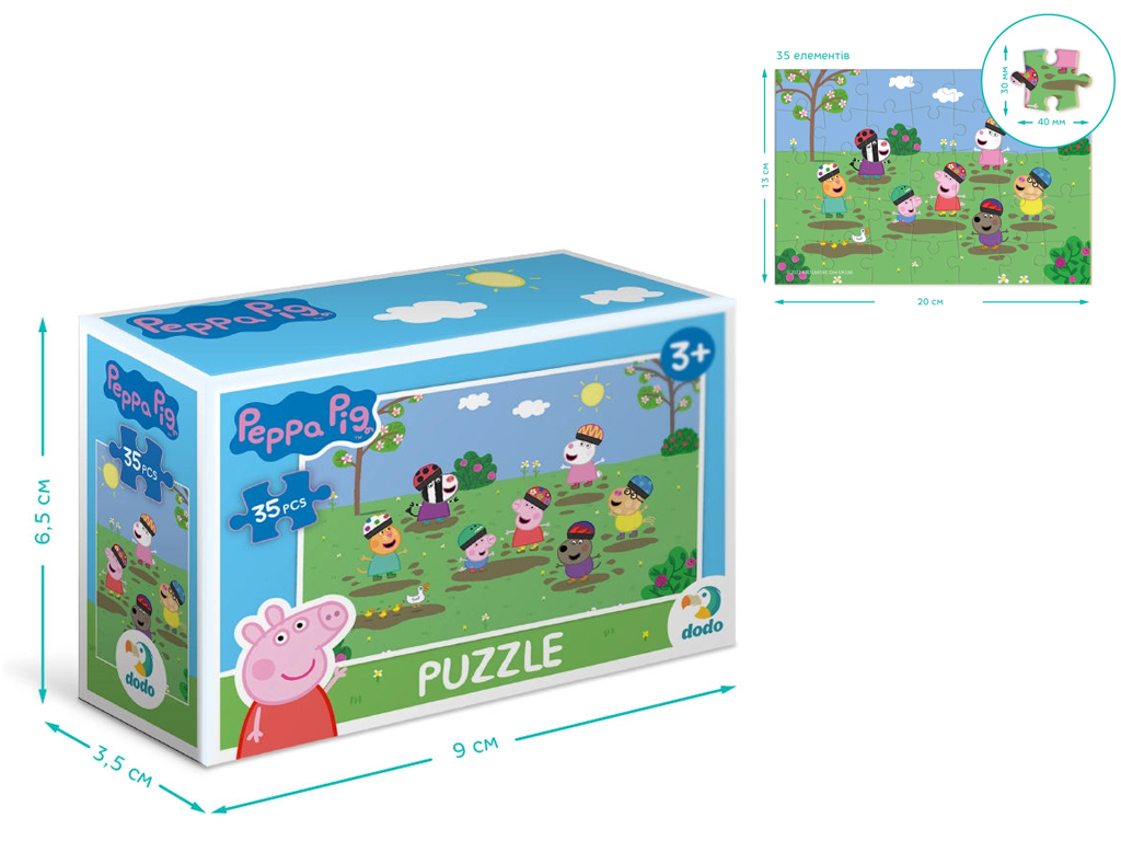 Пазл-мини Peppa Pig, 35 элементов, DoDo 200336