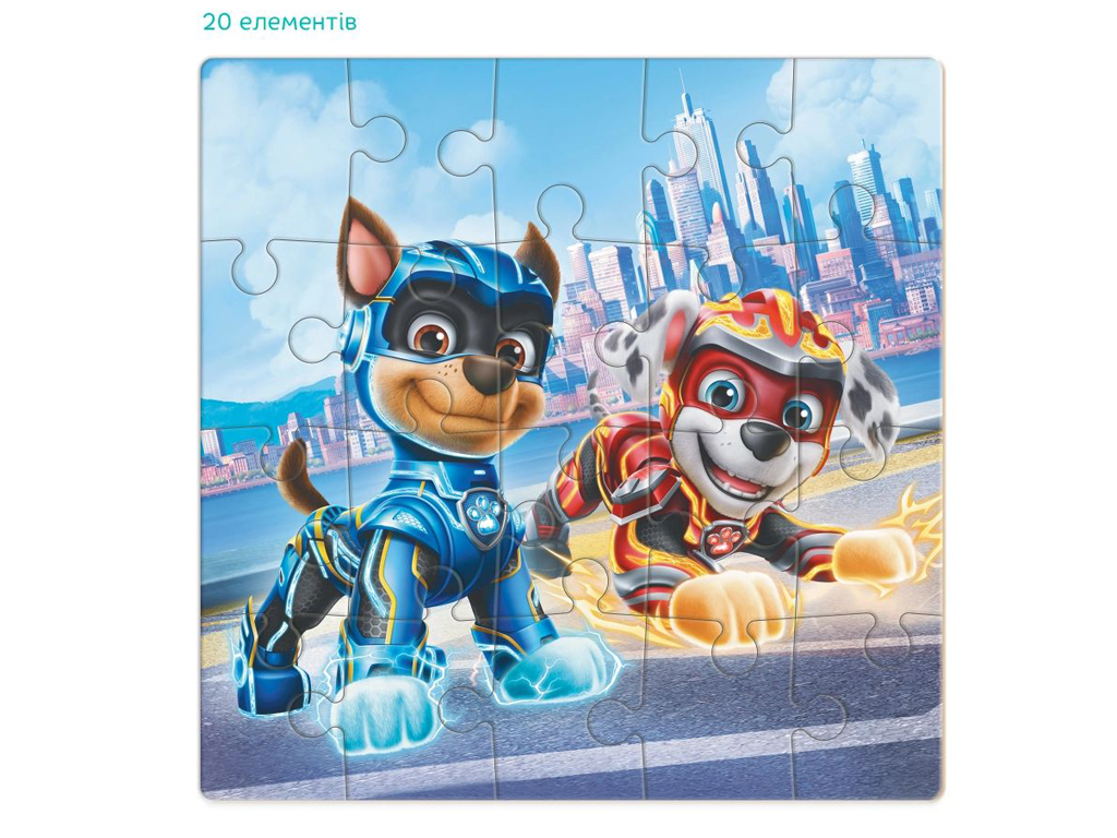 Пазл Paw Patrol Гонщик и Маршал, 20 элементов, DoDo 200469