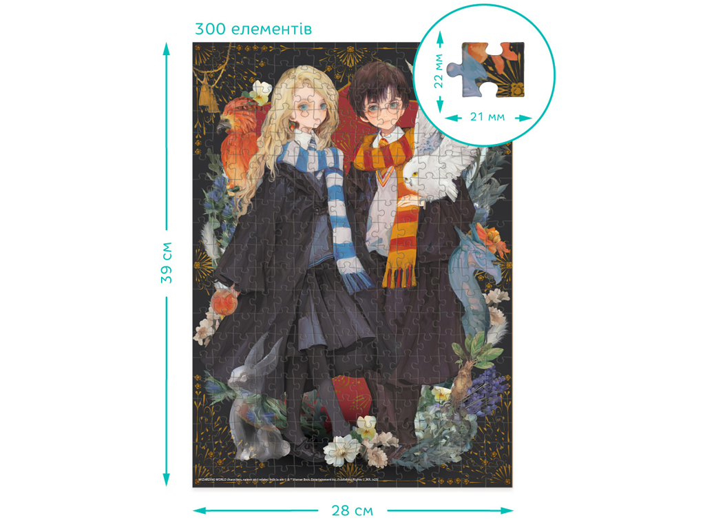 Пазл Harry Potter, Луна та Гаррі, 300 елементів, DoDo 200500
