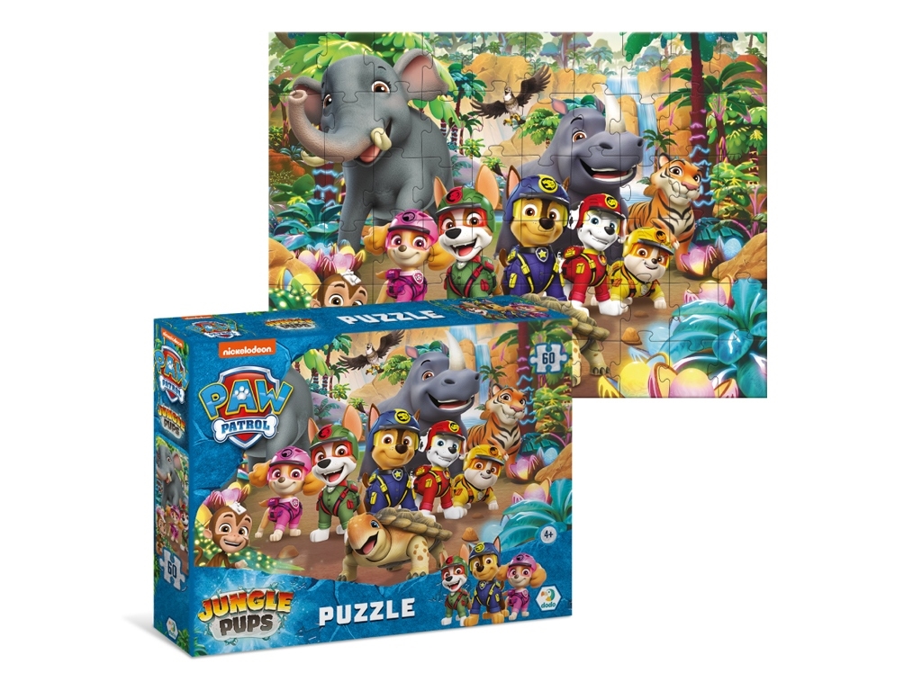 Пазл Paw Patrol, Jungle Pups, 60 елементів, DoDo