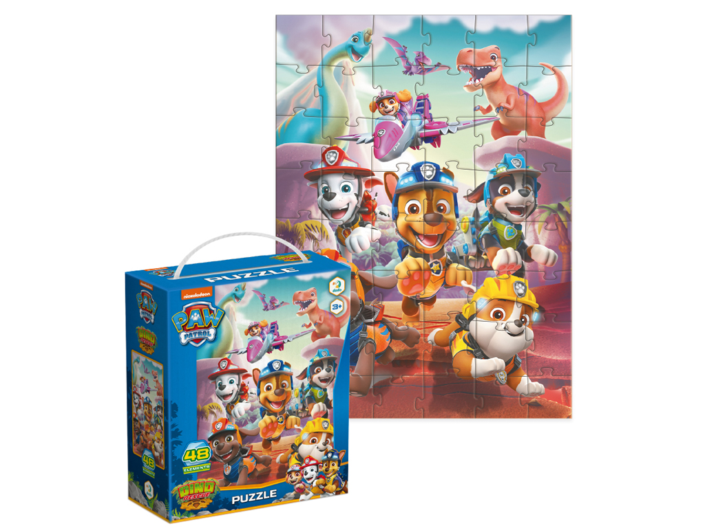 Пазл Paw Patrol, Dino Rescue, 48 элементов, DoDo 200525