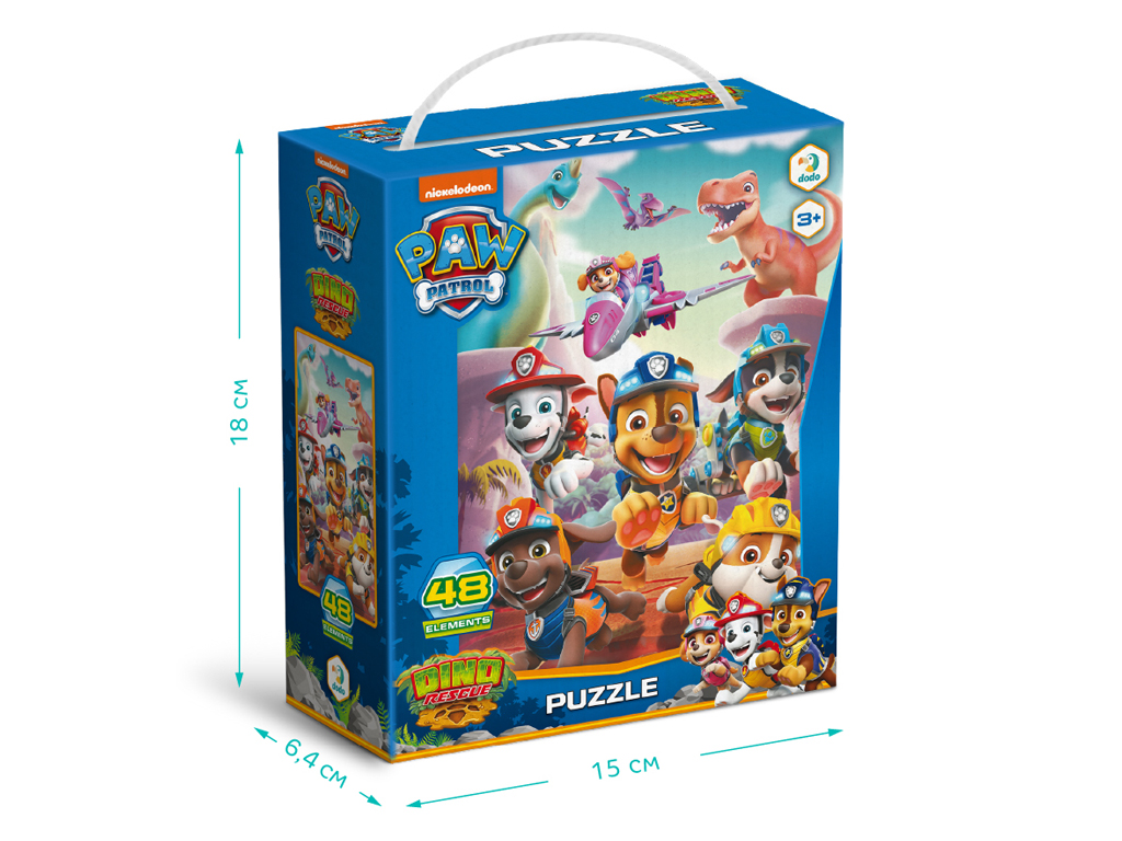 Пазл Paw Patrol, Dino Rescue, 48 элементов, DoDo 200525