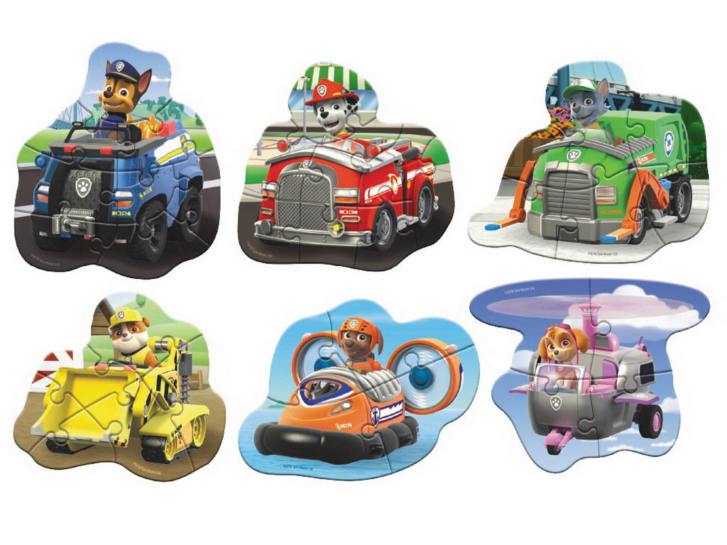 Пазл Paw Patrol, Готові до дії, 4-6-8 елементів, DoDo