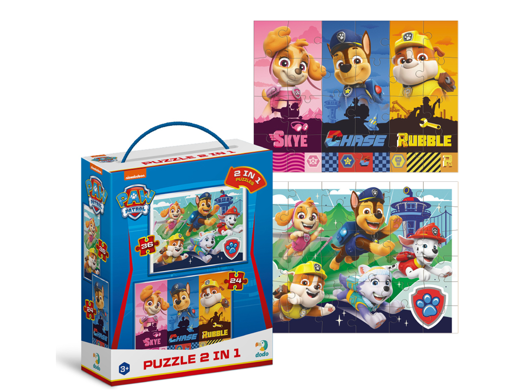 Пазл Paw Patrol Такі хороші цуценята 2в1, DoDo 200561