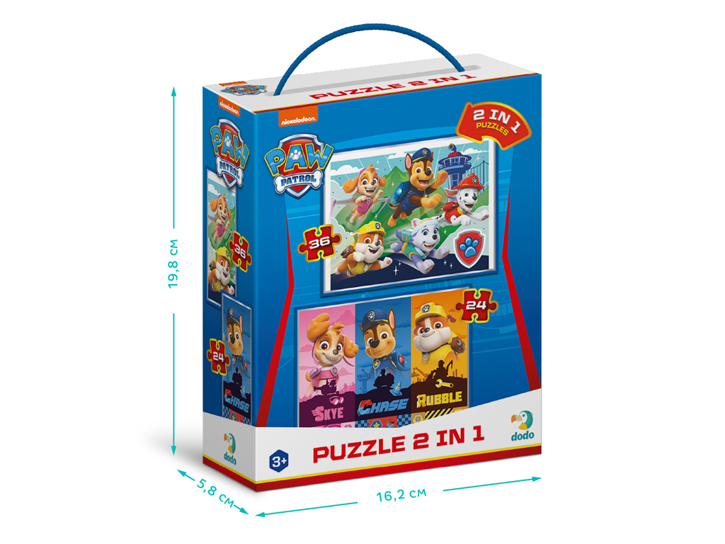 Пазл Paw Patrol Такі хороші цуценята 2в1, DoDo 200561