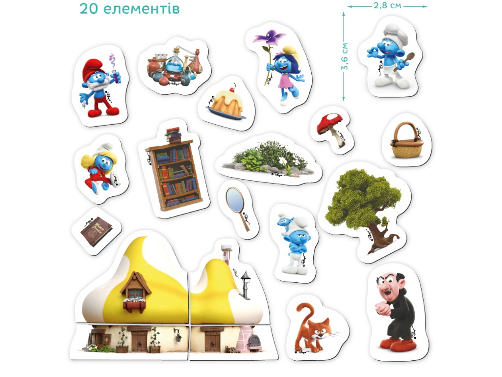 Магнітний Дім Мрії The Smurfs, Їдальня Шефа, DoDo 200617