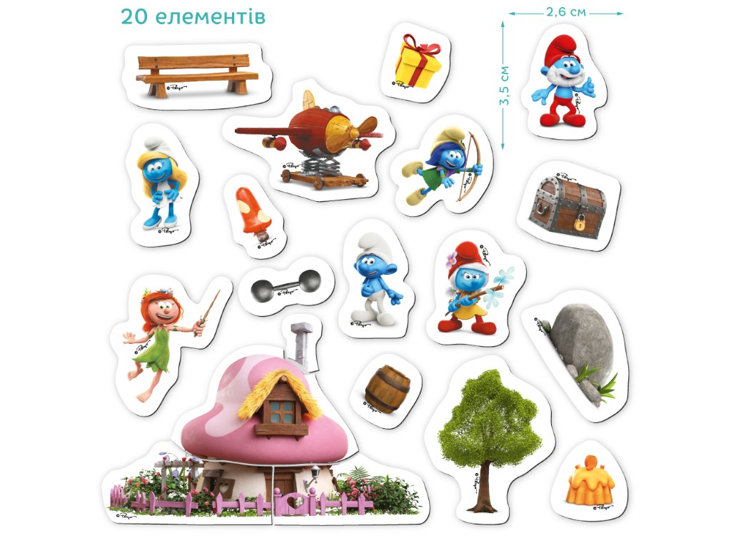 Магнітний Дім Мрії The Smurfs, Котедж Смурфетти, DoDo 200618