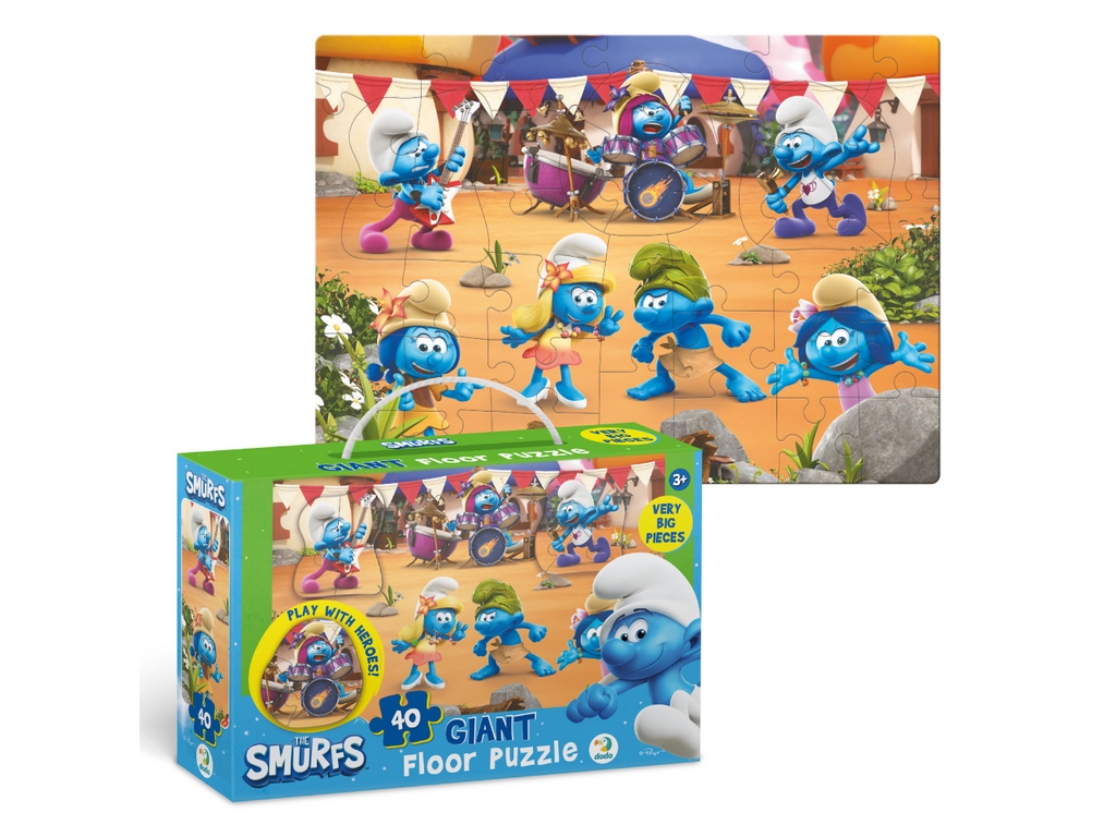 Пазл напольный The Smurfs 200619, 40 элементов, DoDo