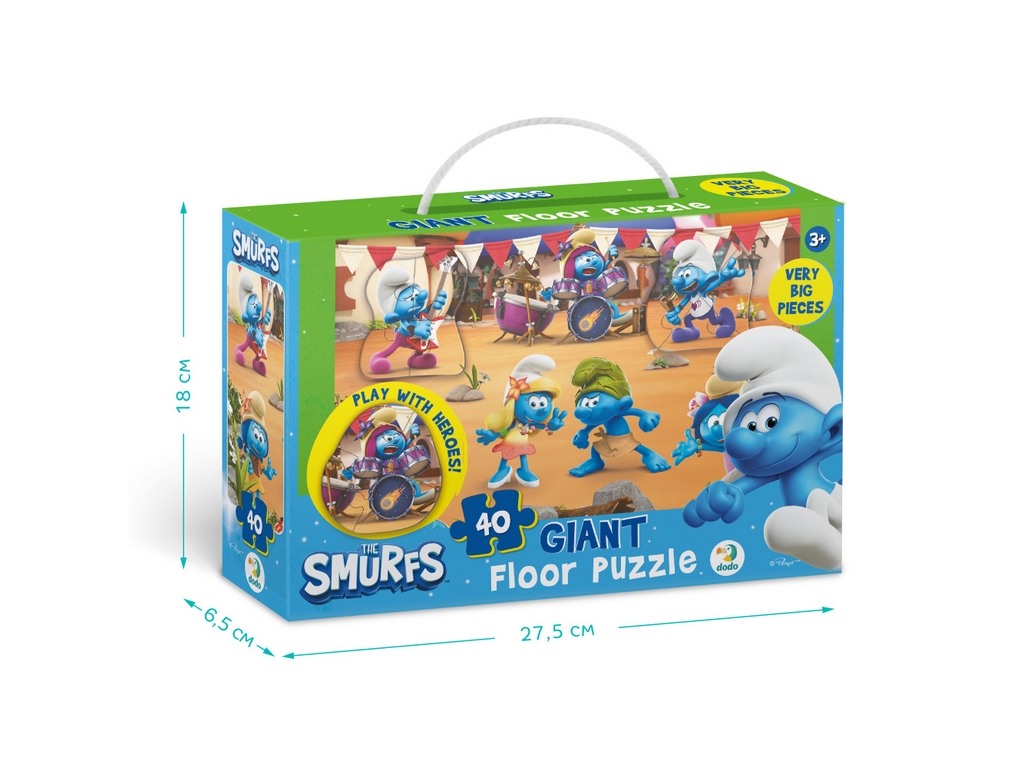 Пазл напольный The Smurfs 200619, 40 элементов, DoDo